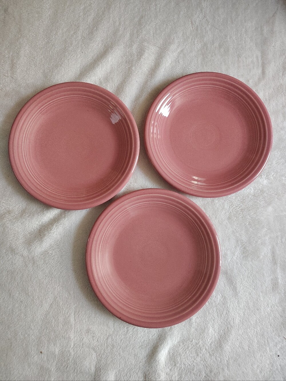 Fiestaware Rose Salad Plate 7 1/4" Set Of 3